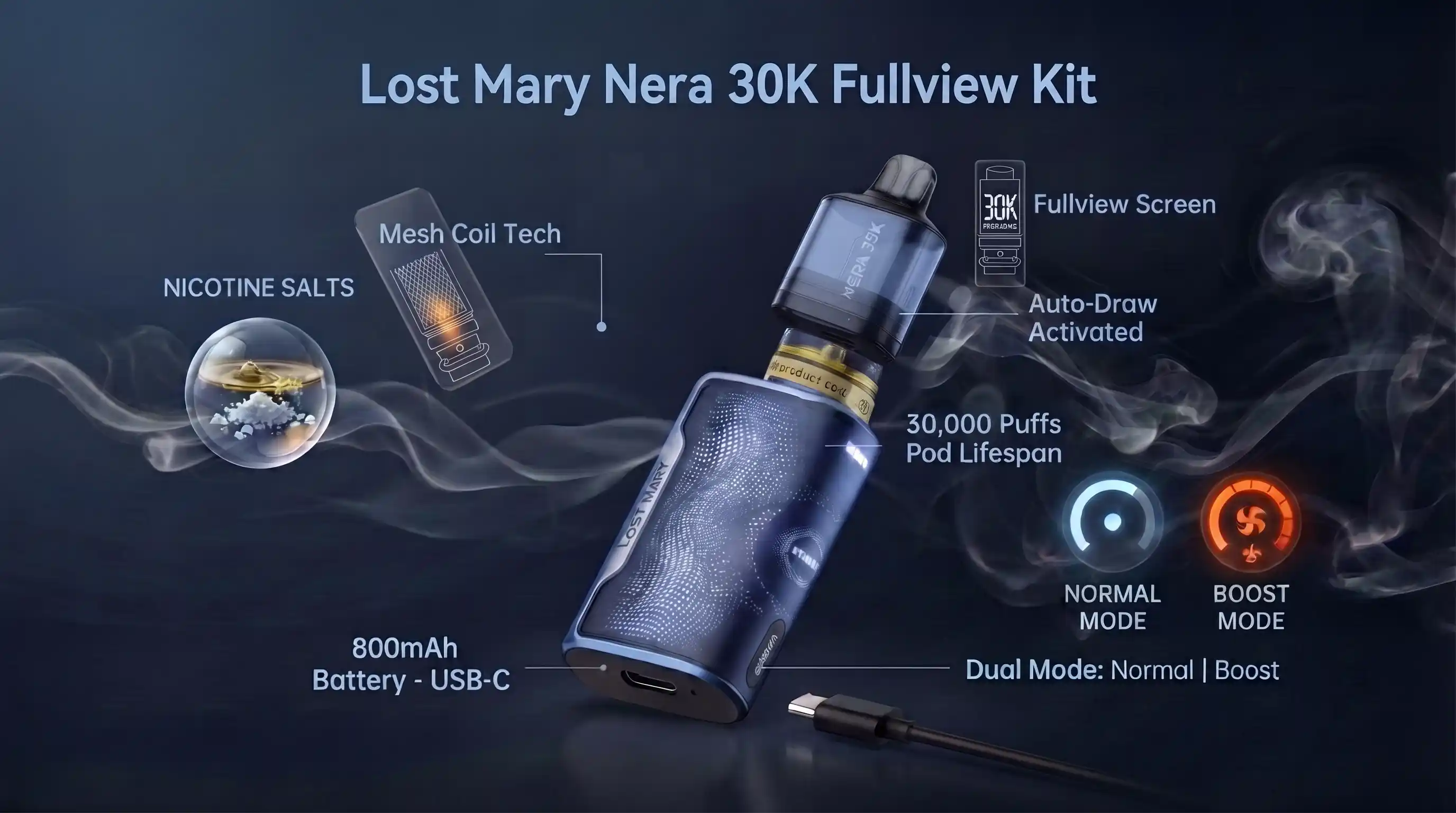 Lost Mary Nera 30K Specifications