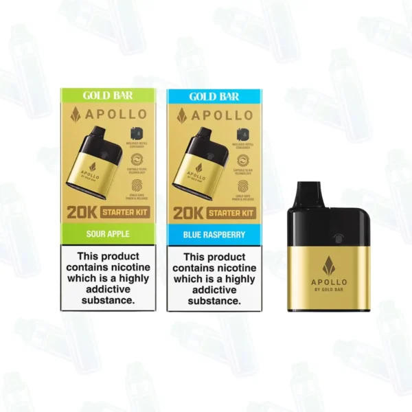 Gold Bar Apollo 20K Puffs Pod Vape Kit