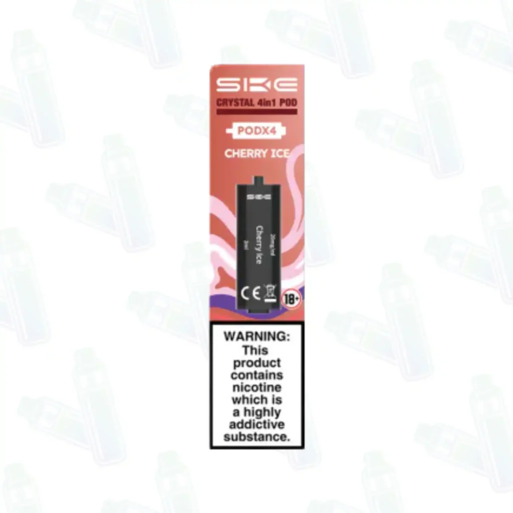 SKE Crystal 2400 4 in 1 Cherry Ice Replacement Pods
