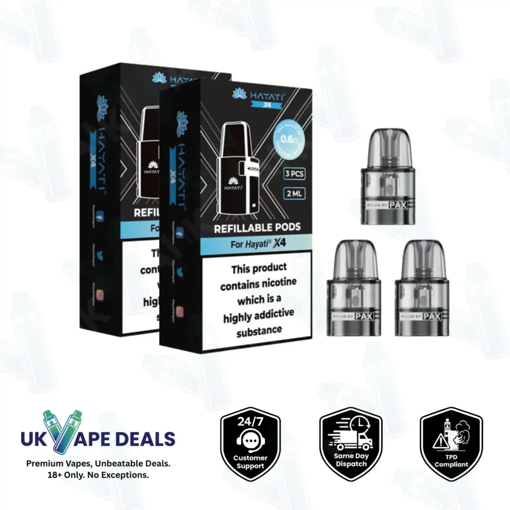 Hayati X4 Refillable Replacement Pods