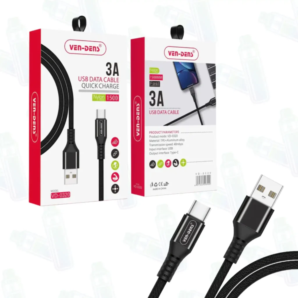 USB Data Cable 3A (Ven-Dens)