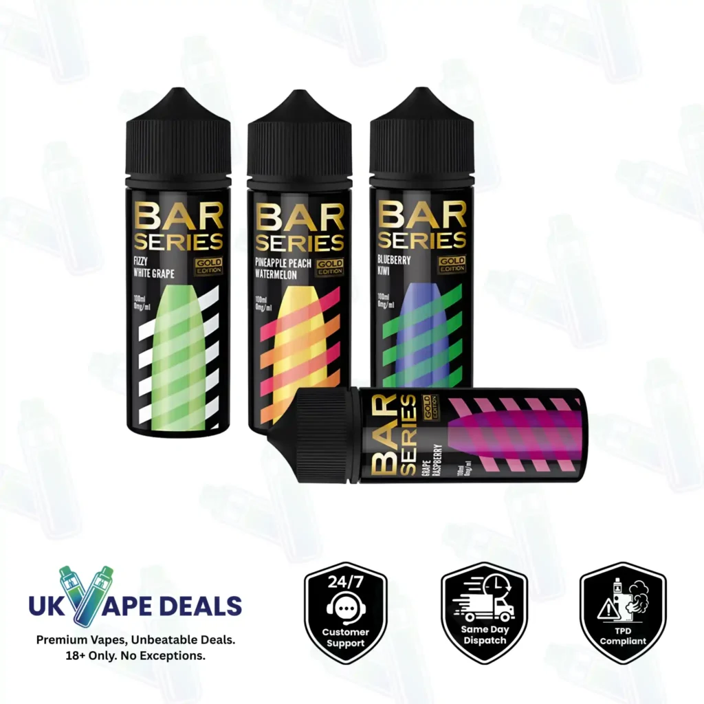 Bar Series Gold Edition 100ml Shortfill E-Liquids