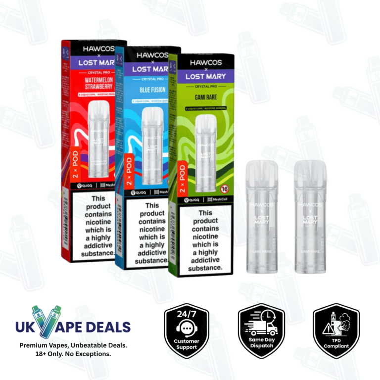 Hawcos x Lost Mary Crystal Pro Prefilled Pods