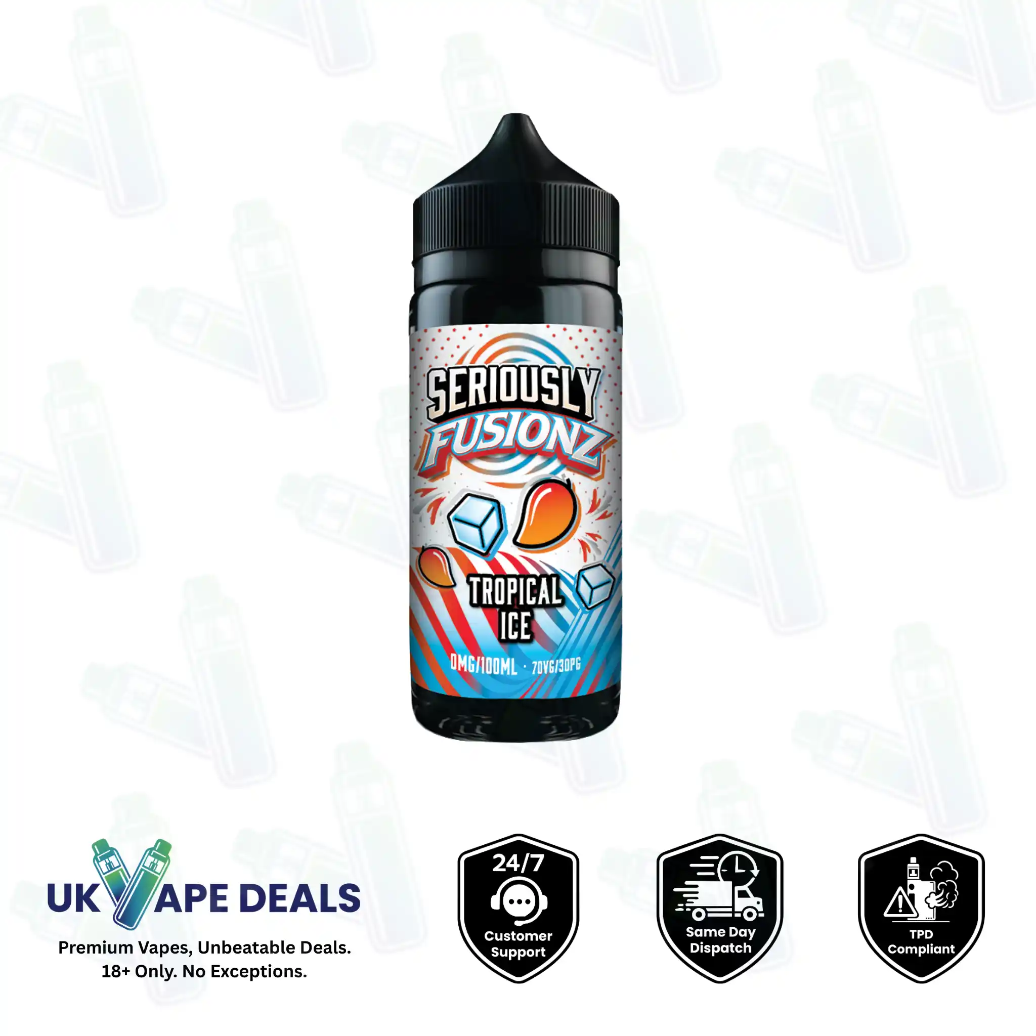 Doozy Vape Co. Seriously Fusionz Tropical Ice Shortfill E-Liquid Doozy Vape Co. Seriously Fusionz Tropical Ice Shortfill E-Liquid