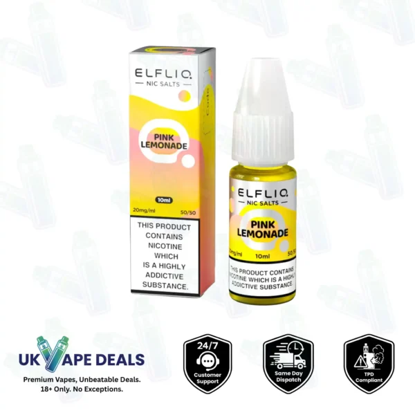 Elf Bar Pink Lemonade Elfliq Vape Juice