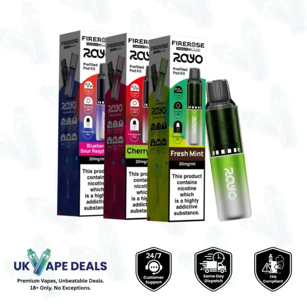 Elux Firerose Rayo 600 Puffs Prefilled Vape Kit
