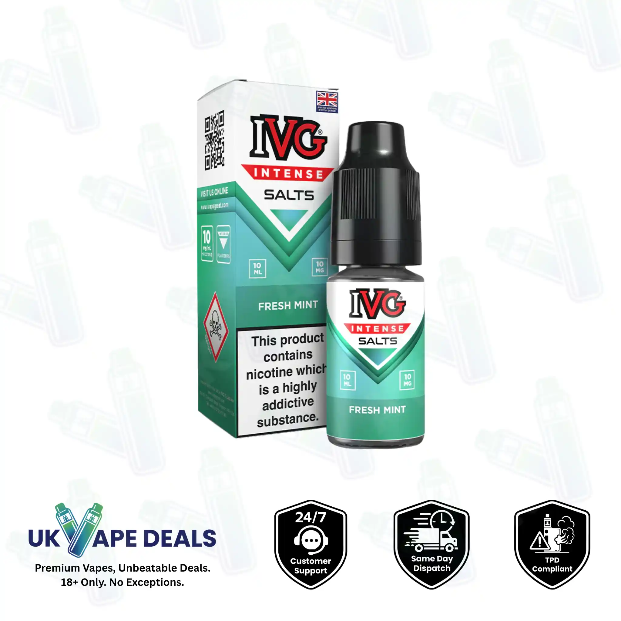 IVG Intense Salts Fresh Mint E-Liquid IVG Intense Fresh Mint Salts E-Liquid