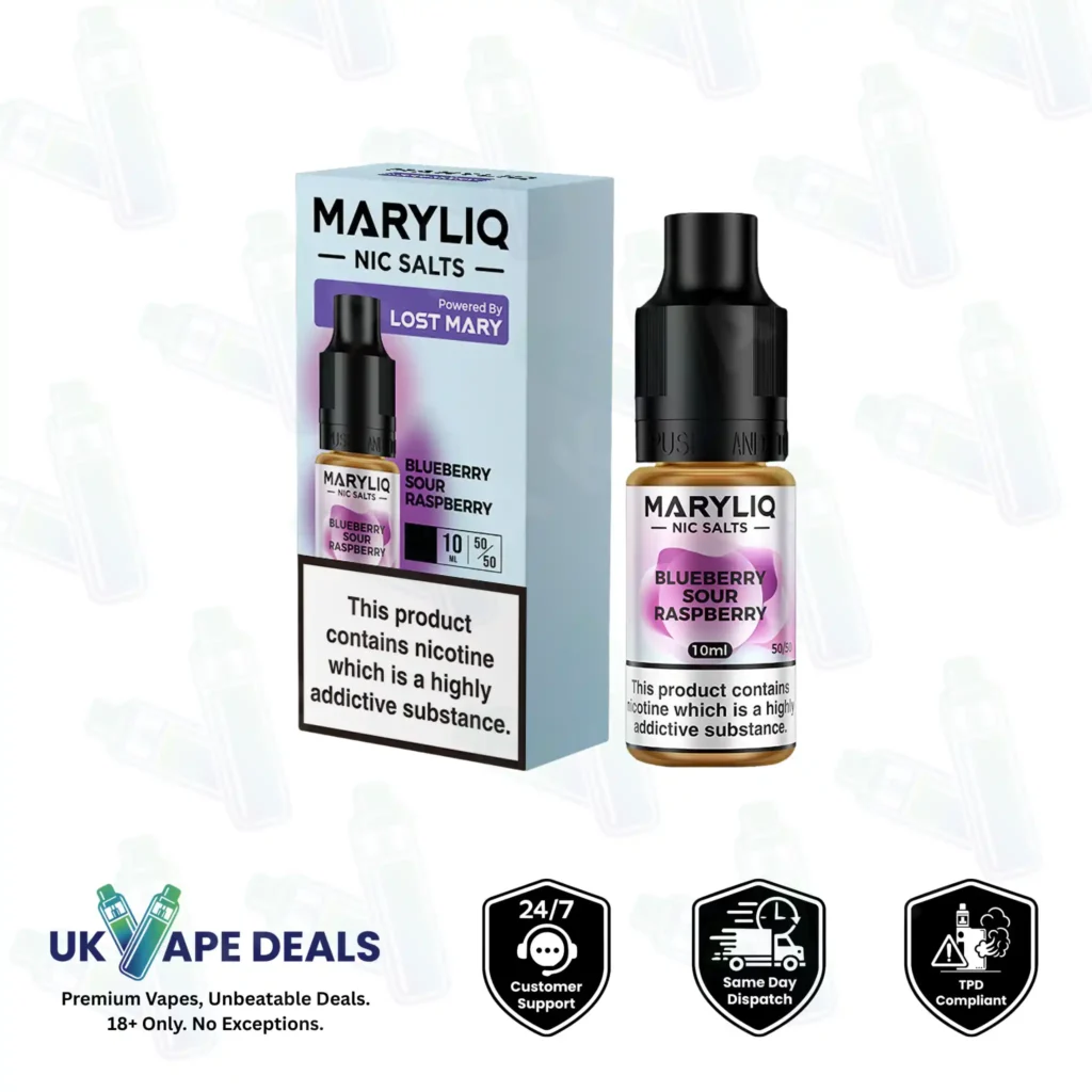 MaryLiq Blue Crystal Blueberry Sour Raspberry Nic Salt