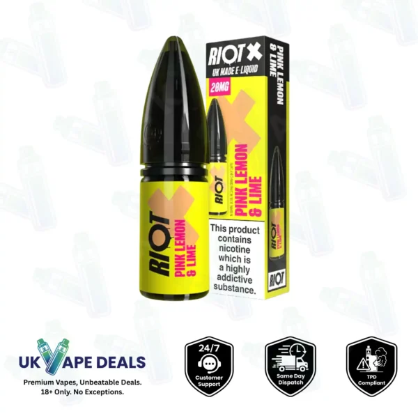 Riot X Pink Lemon & Lime Nic Salt E-Liquid