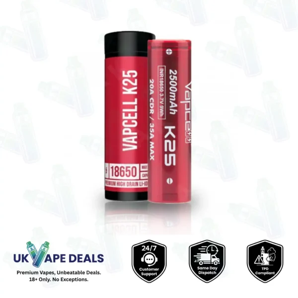 Vapcell K25 18650 Battery