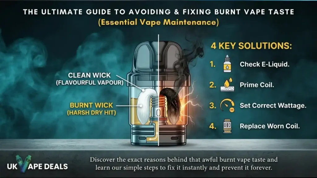 Why Does My Vape Taste Burnt Causes & Fixes (Beginner Guide)