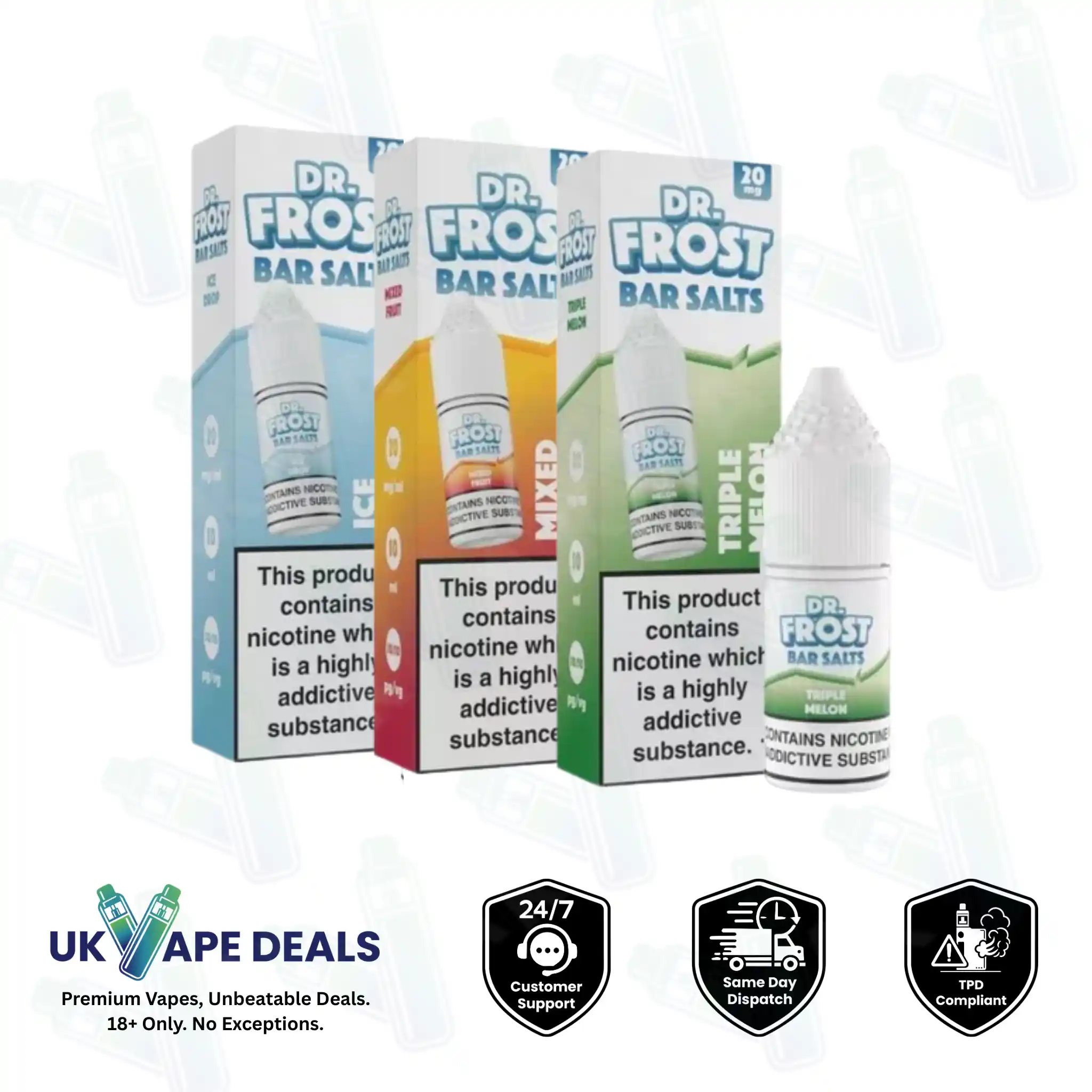 Dr Frost Bar Salts 10ml Nic Salts Dr Frost Bar Salts 10ml Nic Salts