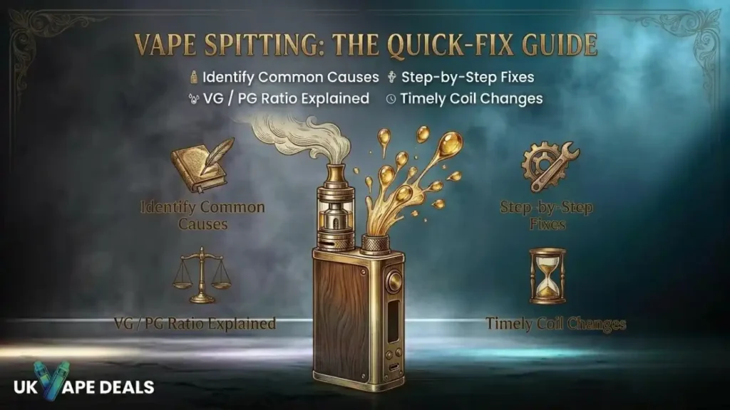 Why Is My Vape Spitting E-Liquid Common Causes and Fixes (UK Guide)