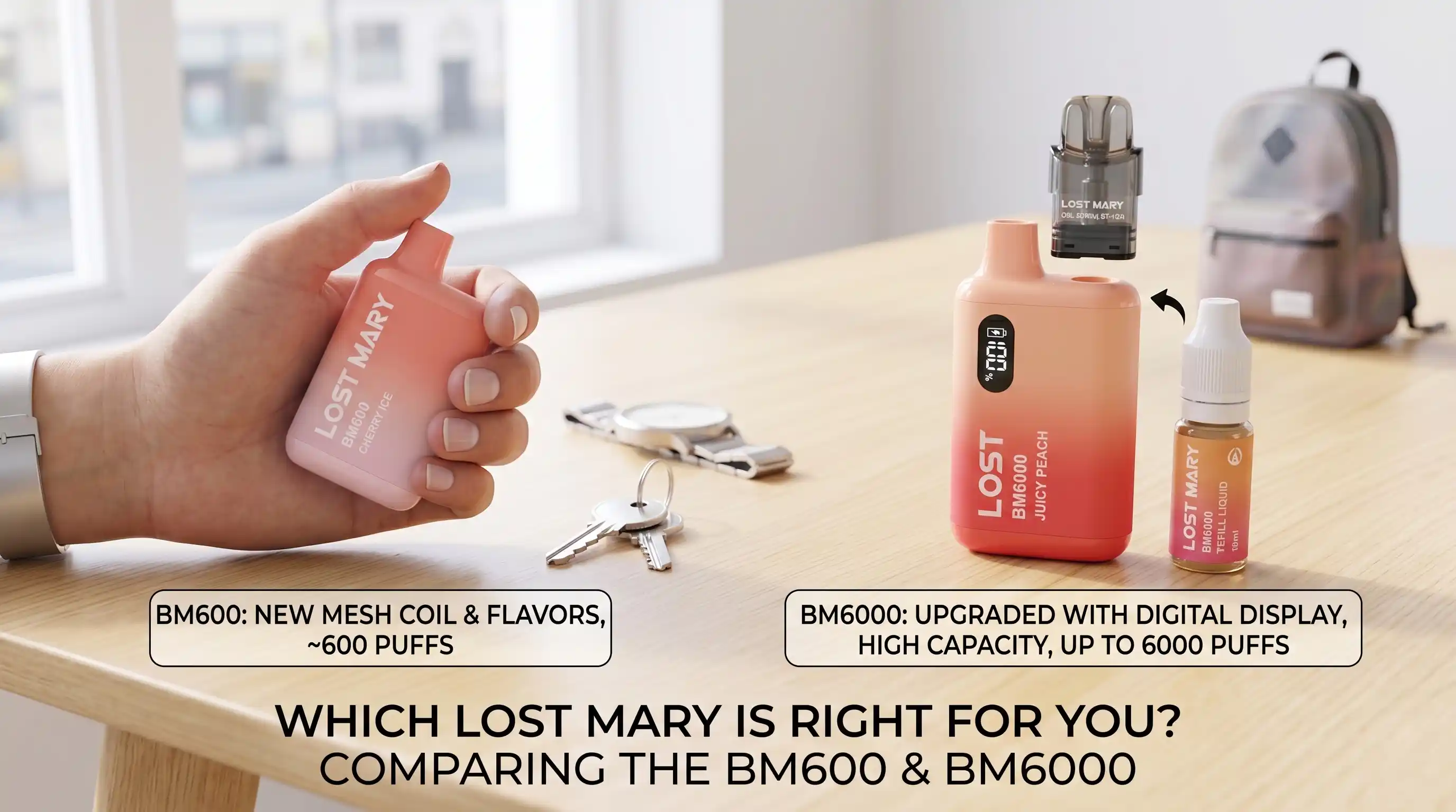 Lost Mary BM600 vs BM6000