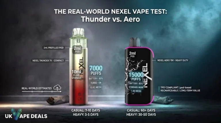 How Long Does a Nexel Vape Last Puff Count, Battery & Performance Guide