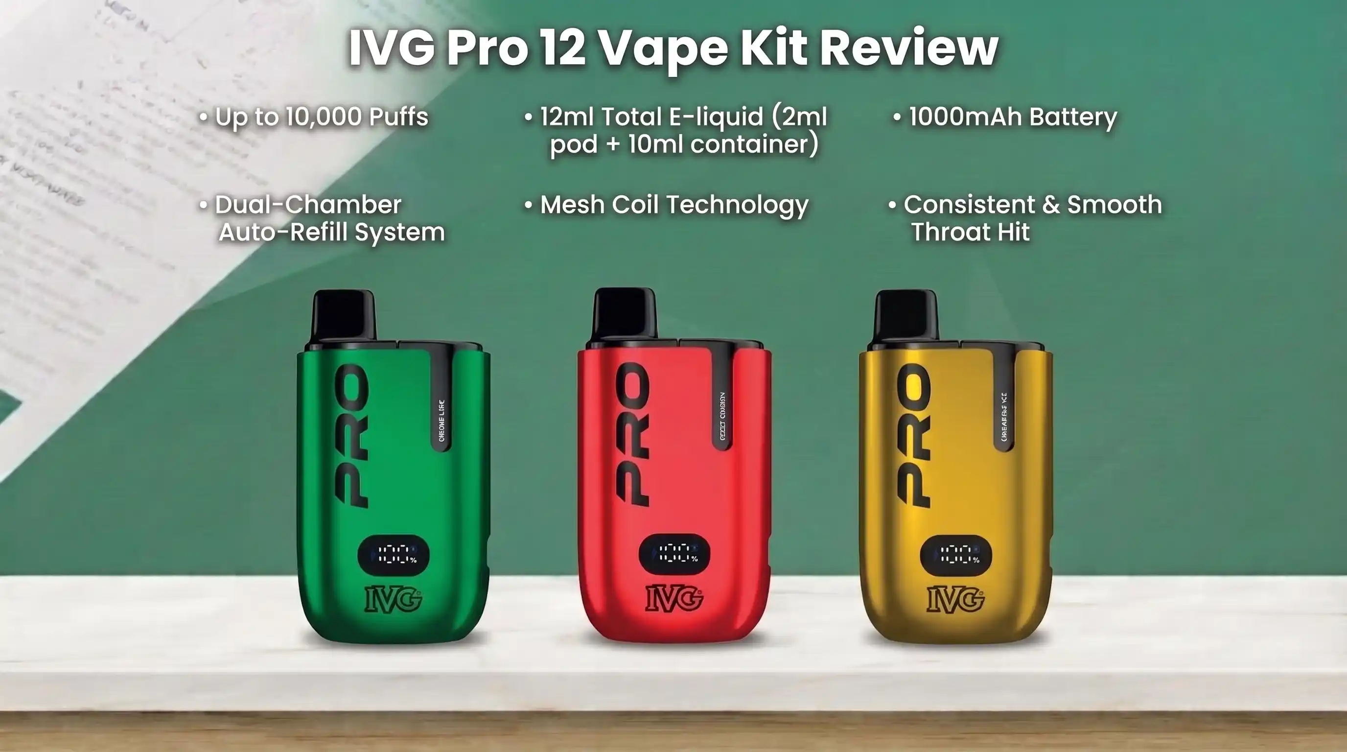 IVG Pro 12 Vape Kit Review