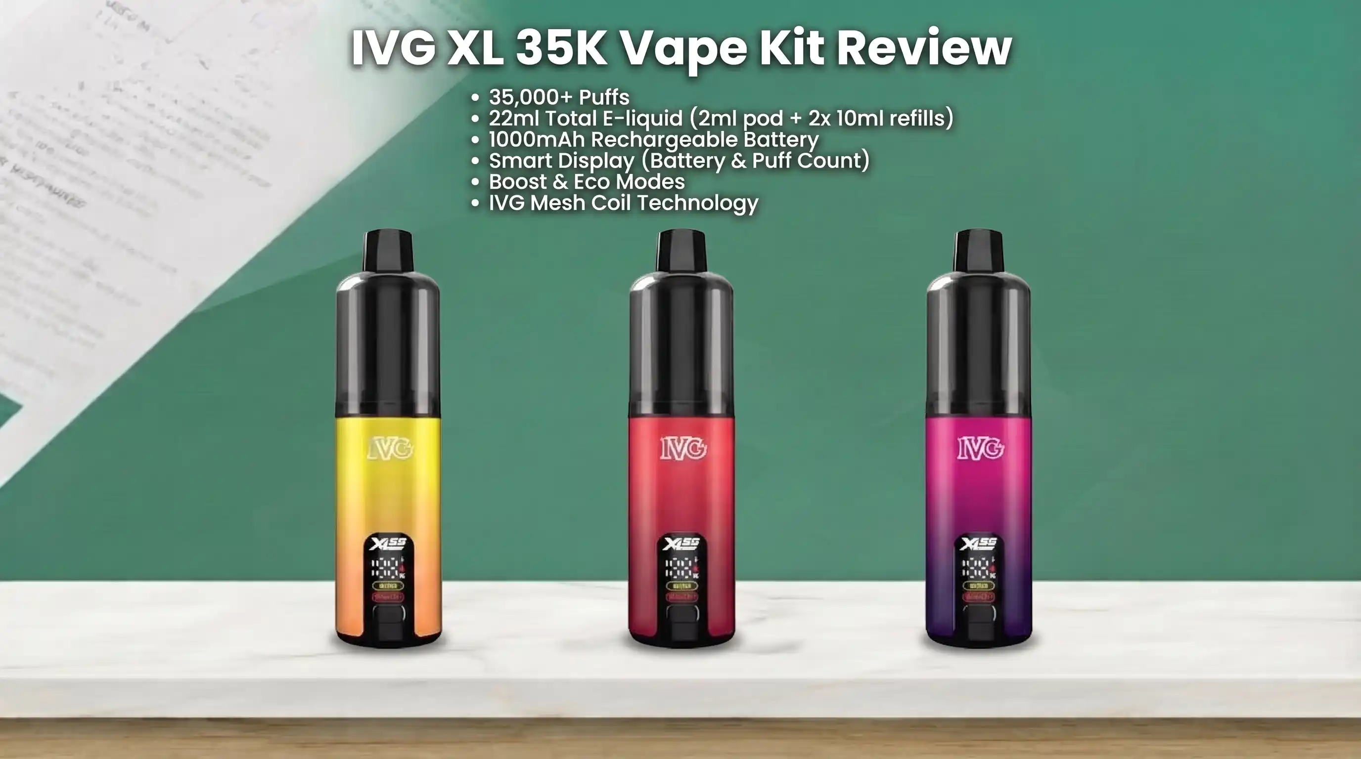IVG XL 35K Vape Kit Review