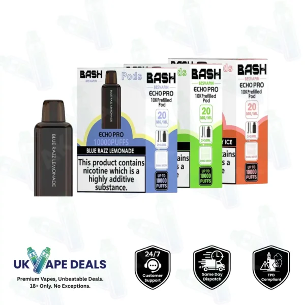 Bash Echo Pro 10K Prefilled Pods