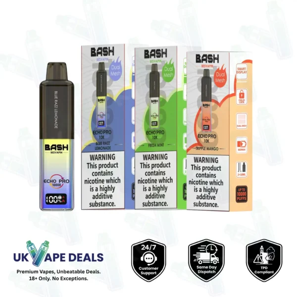 Bash Vape Echo Pro 10K Prefilled Pod Kit